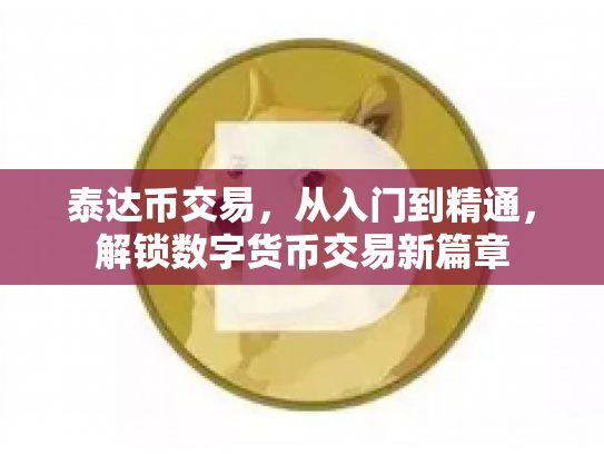 泰达币交易，从入门到精通，解锁数字货币交易新篇章