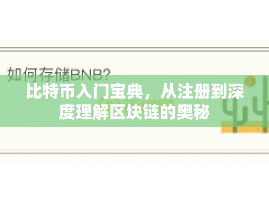 比特币入门宝典，从注册到深度理解区块链的奥秘
