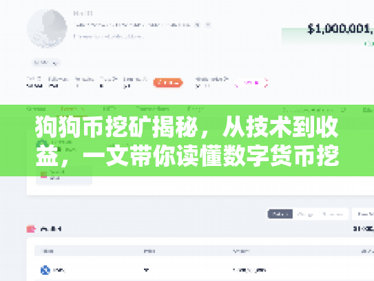 狗狗币挖矿揭秘，从技术到收益，一文带你读懂数字货币挖矿的奥秘