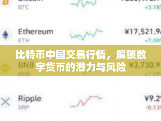比特币中国交易行情，解锁数字货币的潜力与风险