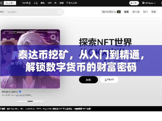 泰达币挖矿，从入门到精通，解锁数字货币的财富密码