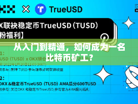 从入门到精通，如何成为一名比特币矿工？