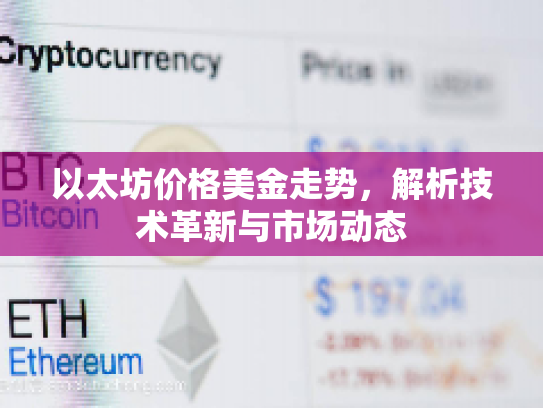 以太坊价格美金走势,解析技术革新与市场动态 以太坊价格美金走势,解析技术革新与市场动态