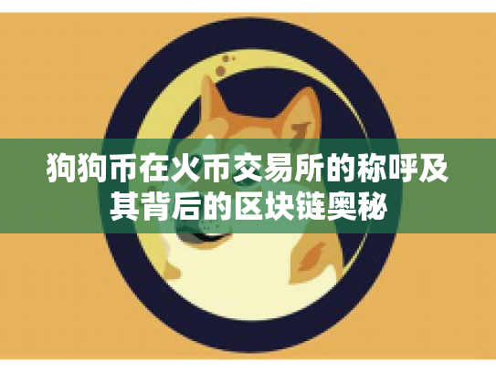 狗狗币在火币交易所的称呼及其背后的区块链奥秘