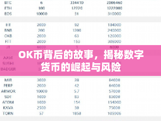 OK币背后的故事,揭秘数字货币的崛起与风险 OK币背后的故事,揭秘数字货币的崛起与风险