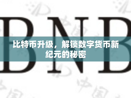 比特币升级，解锁数字货币新纪元的秘密