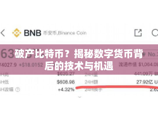 破产比特币？揭秘数字货币背后的技术与机遇