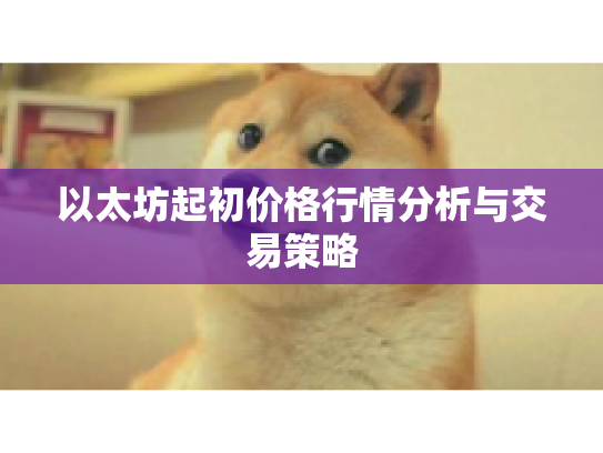 以太坊起初价格行情分析与交易策略