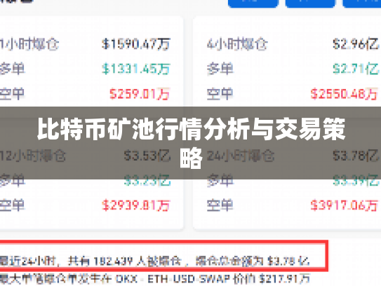 比特币矿池行情分析与交易策略
