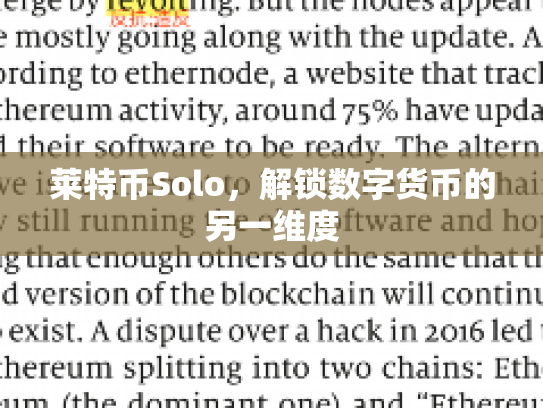 莱特币Solo,解锁数字货币的另一维度 莱特币Solo,解锁数字货币的另一维度