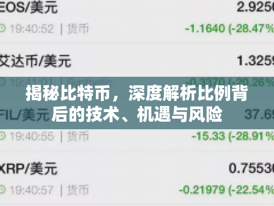 揭秘比特币，深度解析比例背后的技术、机遇与风险