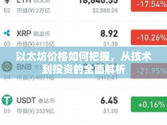 以太坊价格如何把握，从技术到投资的全面解析