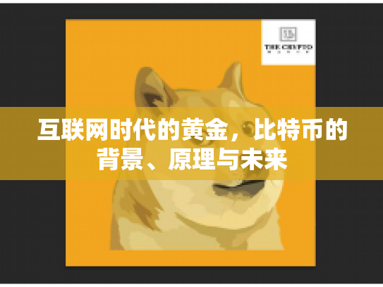 互联网时代的黄金，比特币的背景、原理与未来