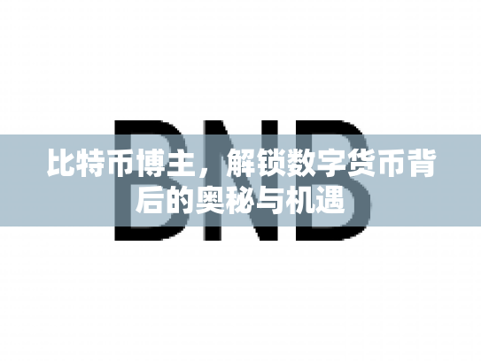 比特币博主，解锁数字货币背后的奥秘与机遇