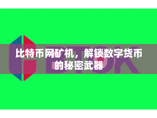 比特币网矿机，解锁数字货币的秘密武器