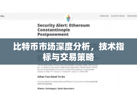 比特币市场深度分析，技术指标与交易策略
